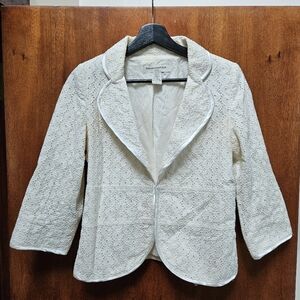 Banana Republic Eyelet blazer 3/4 sleeves